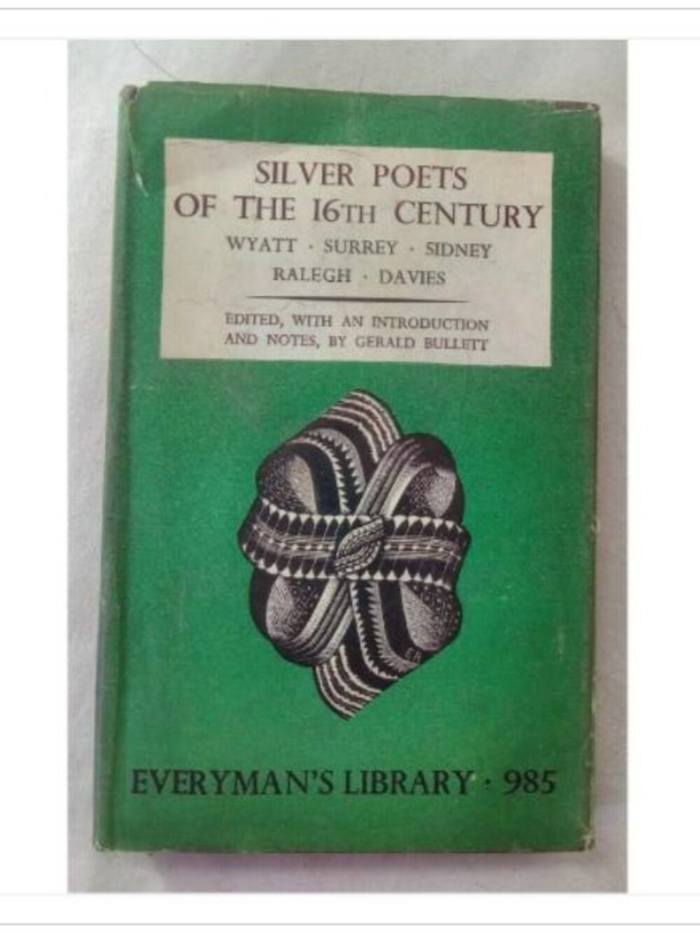 Silver Poets of the 16th Century First Edition Hardcover Book Vintage Novel